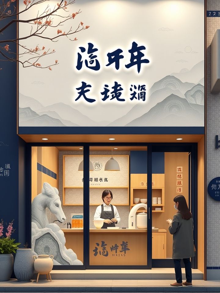 青海奶茶市场再添实力品牌！「龙的良方式茶」高原茶饮正式开放加盟相关的**插图1**: （品牌门头实拍图：高原风情主题店面，店员正为顾客制作奶茶）</p>
<p>【提示：突出门店地