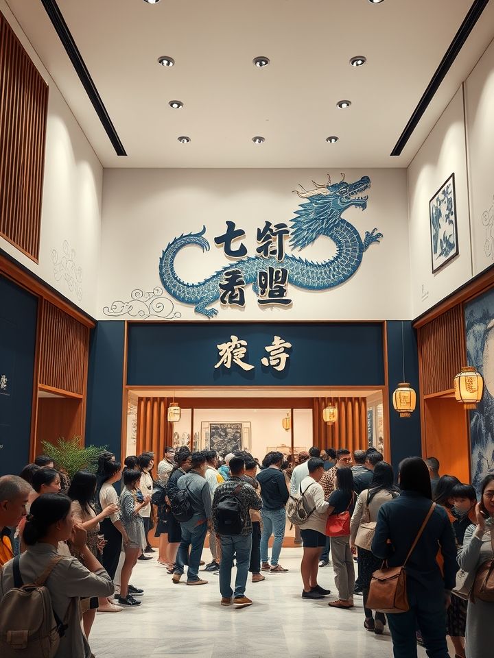 龙的良方式茶全国招商启动：携手共创茶饮新未来！相关的**插图1**：品牌旗舰店实景图（明亮空间+国潮风格装修，顾客排队购买场景）</p>
<ol>
<li>提示：体现门店人