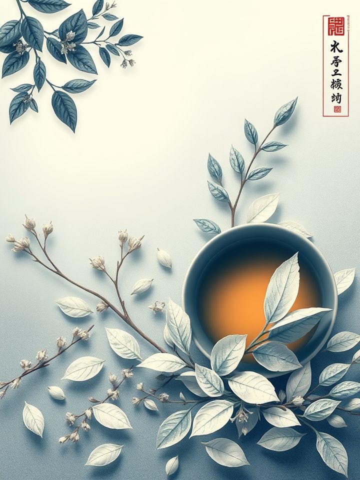 吃中药可以喝茶叶茶吗相关的（**插图1**：传统中药与茶饮搭配示意图，展现药材与茶叶的科学配比）