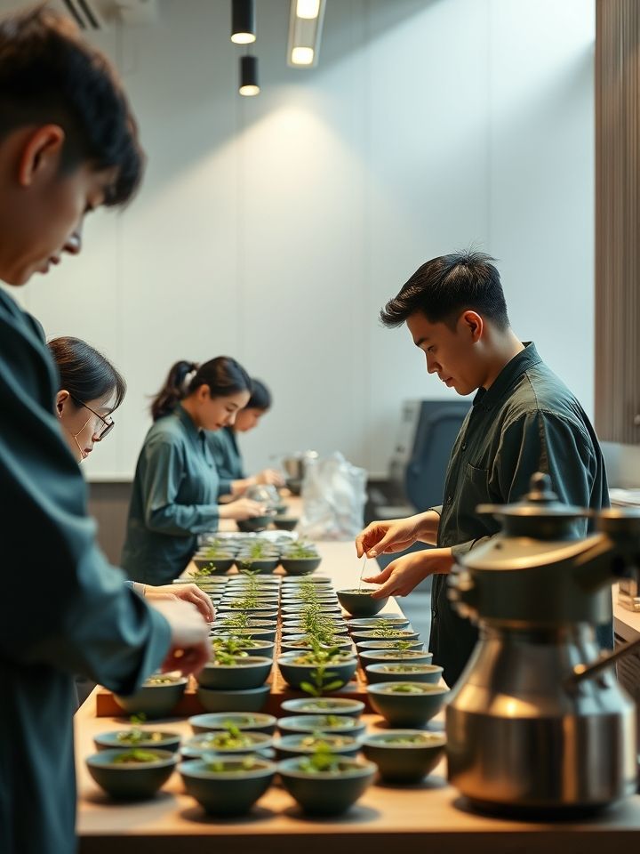 呈现加盟商参加总部督导培训的现场照片，展现产品制作教学与设备操作实景