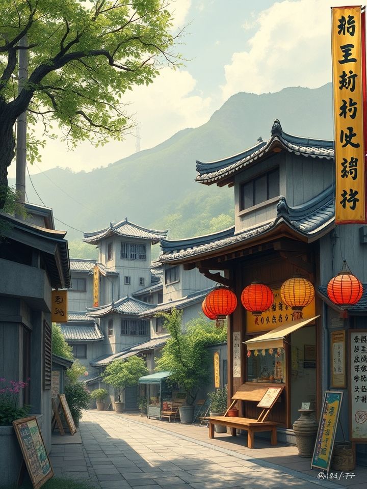 展示明亮整洁的“龙的良方式茶”门店形象，店员为顾客递送招牌饮品，背景有品牌专属金色龙纹装饰元素