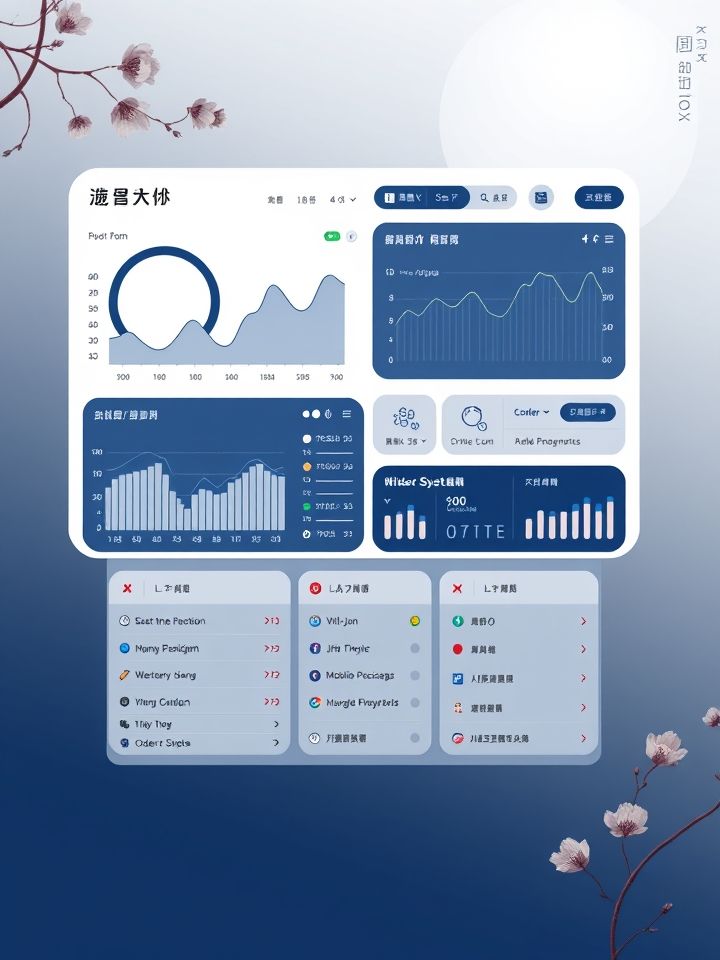 智能终端设备操作界面示意图，需包含实时数据监测模块与订货系统页面