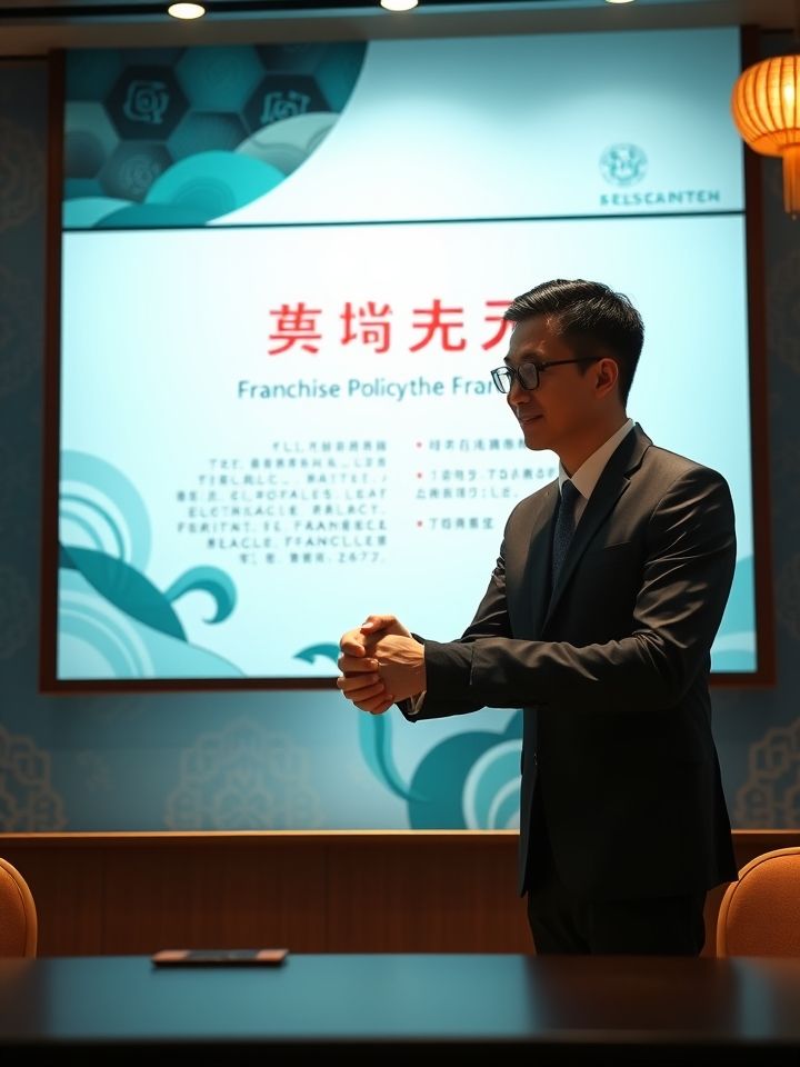 配一张加盟签约仪式现场图，建议为创业者与品牌代表握手照片，背景为加盟政策展示屏