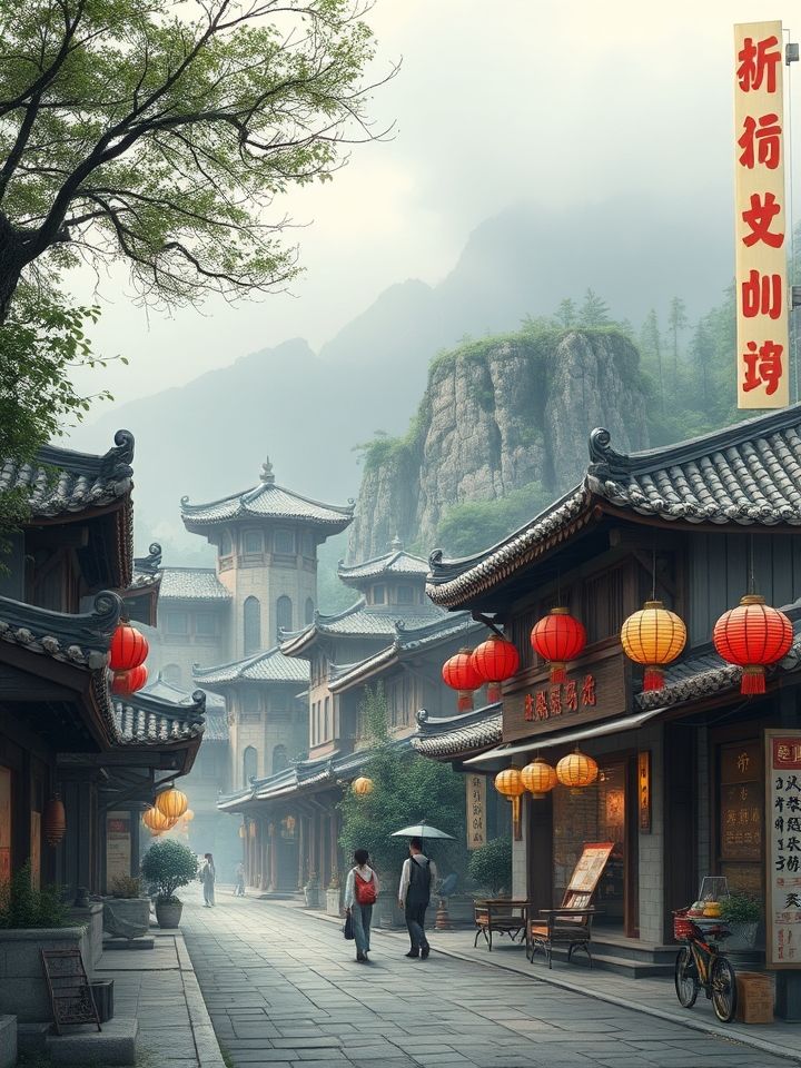 兰州首店门头实拍图，展现红金色调店面搭配长龙队伍，体现品牌在地化设计魅力