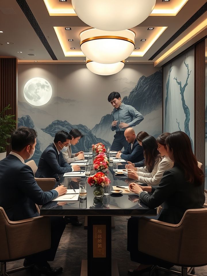 展示加盟商签约现场及培训场景，体现团队专业性与合作信任感