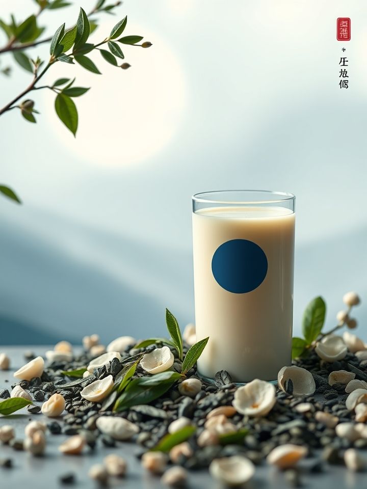 青海奶茶连锁加盟相关的**插图1**: 青海牧场新鲜乳制品与茶叶融合实拍图