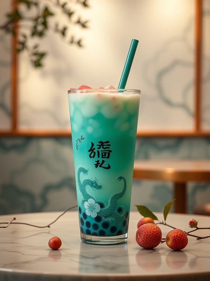 开一个龙的良方奶茶店相关的龙的良方夏日限定新品上市：龙吟荔枝冰茶惊艳登场